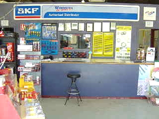 Inside the Wimmera Bearings store